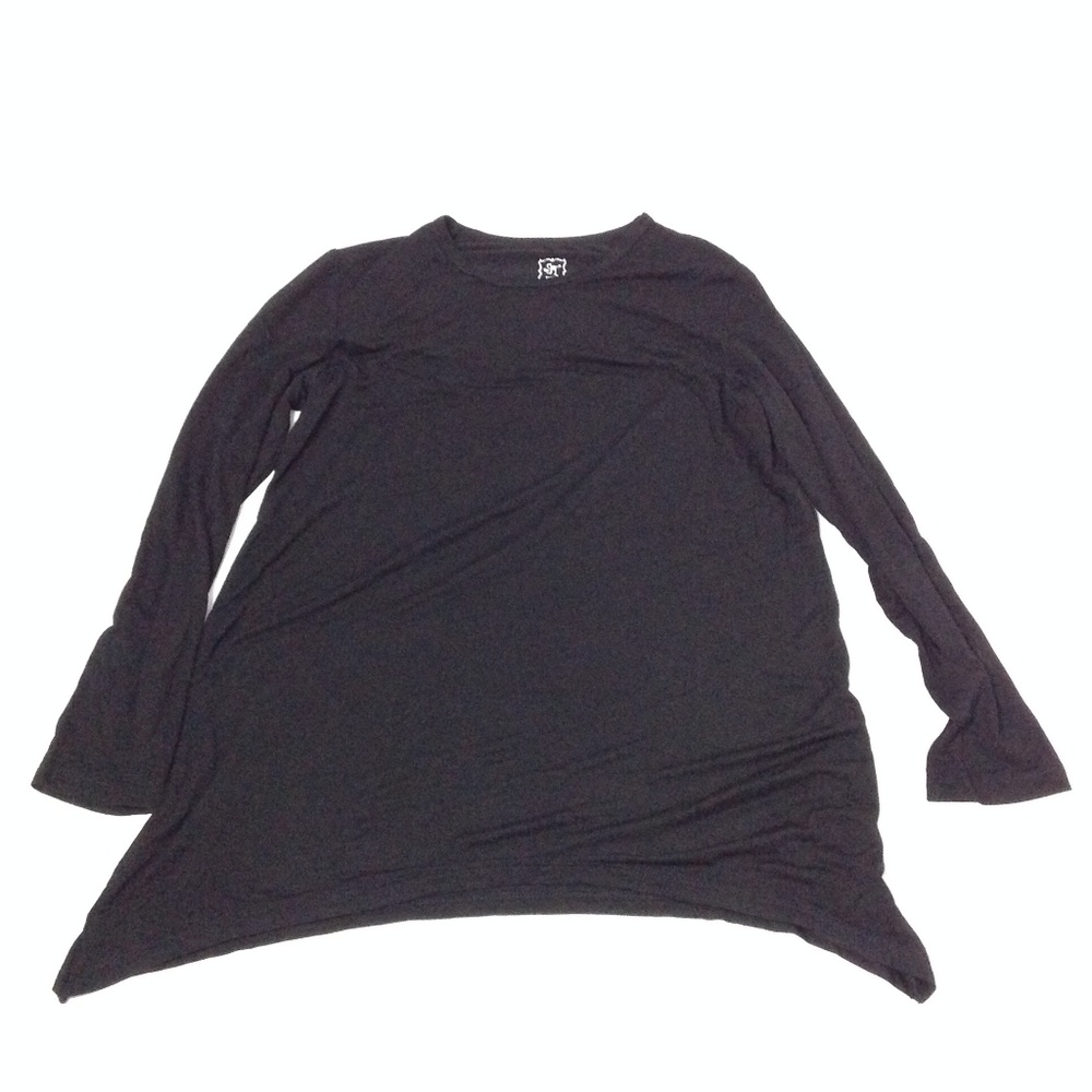 ST Girls' Black Long Sleeve Top Size 14